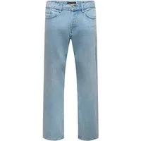 ONLY & SONS Straight-Jeans ONSEDGE STRAIGHT DNM Baumwolle, straight fit