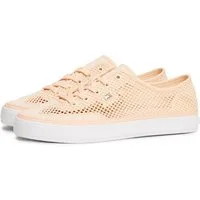 Tommy Hilfiger TH OPEN MESH VULC SNEAKER Plateausneaker, Freizeitschuh, Halbschuh, Schnürschuh mit Logoflagge