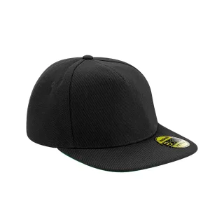 Beechfield - "Original" Snapback Mütze Flacher Schirm für Herren/Damen Unisex (Schwarz)