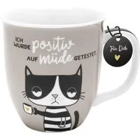 Sheepworld Tasse Tasse Kaffeetasse Kaffeebecher Teetasse Sheepworld 40cl Müde 47925, Material: Porzellan
