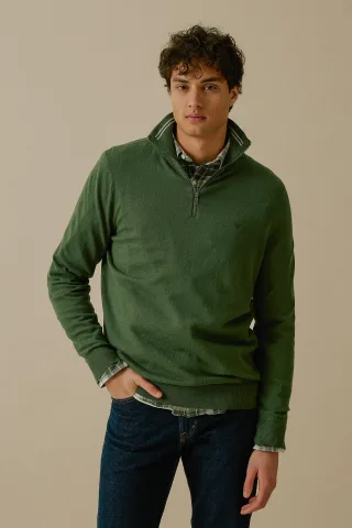 BASEFIELD - Zip Troyer Pullover - Gr. - XXL
