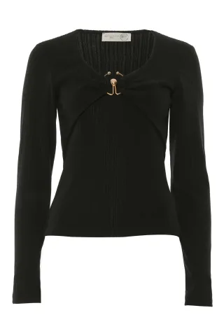 bsb - Langarmshirt schwarz - Gr. - S