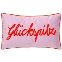 PAD Kissenhülle Kissenhülle Letters Glückspilz Lilac (30x50cm)