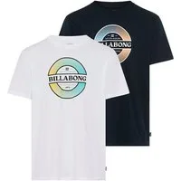 Billabong T-Shirt SHORT SLEEVETEEPACKYM (AST) (2-tlg) Kurzarm, 2er-Pack, T-Shirt-Form, aus Baumwolle