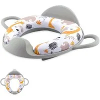Lorelli Baby-Toilettensitz 1013070, 11 cm, Toilettenaufsatz, Rückenlehne, Seitengriffe, abnehmbares Sitzkissen