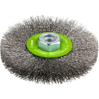 Bosch PRO Scheibenbürste Clean for Inox, gewellt, rostfrei, 115 mm, 0,3 mm, 8500 U/min,M14 - 2608622107
