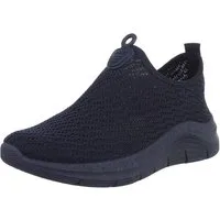 Ital-Design Damen Low-Top Freizeit Slipper (88851280) Keilabsatz/Wedge Sneakers Low in Dunkelblau