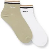 BOSS Freizeitsocken 2P SH Stripe CC (Packung, 2-Paar, 2er) mit BOSS Schriftzug