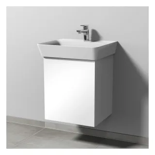 Sanipa 3way Waschtischunterbau zu Ideal Standard Connect Air Cube Waschtisch mit 1 Tür, Weiß-Soft SM64543