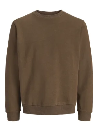 JACK&JONES - JJEBRADLEY SWEAT CREW NOOS Braun - Gr. - L