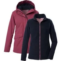 Killtec 3-in-1-Funktionsjacke KOW 189 WMN JCKT 3 in 1 Damenjacke: wasserdicht, atmungsaktiv, Fleece einzippen