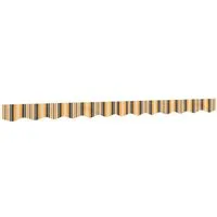 vidaXL Markise Markisenvolant Gelb und Grau Gestreift 300 cm (1-St)