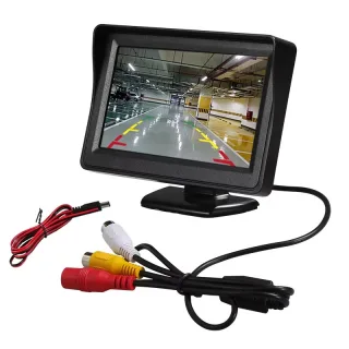 Car Reversing Display 4.3 Inches Rotatable 160 ° Optional Rear View Camera Easy to Install Suitable for A Variety of Mod