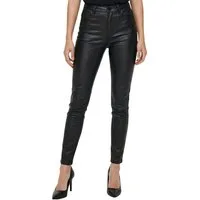 Tazzio Skinny-fit-Jeans F139 High Waist, Lederoptik, 5-Pocket-Stil
