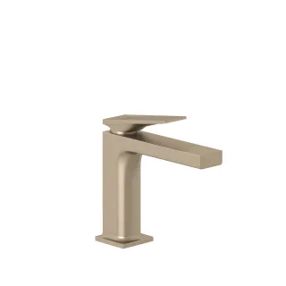 KLUDI-DECUS Waschtisch-Einhandmischer 110 mit Push-Open Ablaufgarnitur Stainless Brushed Nickel 54288N575