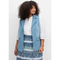 Sieh an! Jerseyweste Jeans-Weste