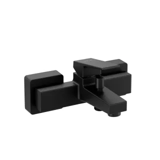 VitrA Minimax Square Einhebel-Wannenfüll- und Brausearmatur Aufputzmontage Schwarz Matt,A4352036EXP A4352036EXP