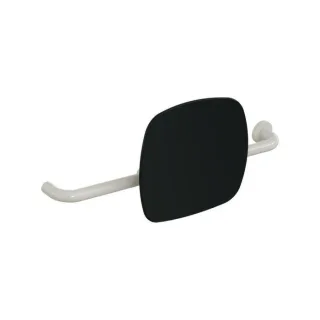 Hewi 801 Rückenstütze 801.51.9263R97 Wandabstand 150mm, Ausführung rechts, Lehne tiefschwarz, lichtgrau
