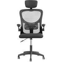 FORCE ONE Bürostuhl X-OFFICE Drehstuhl Schreibtischstuhl Chefsessel, Atmungsaktive Mesh-Rückenlehne & Höhenverstellung
