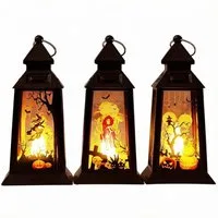 Bomiclss LED Laterne 3 Stück Halloween Deko Kürbis Laterne, Halloween Herbstdeko
