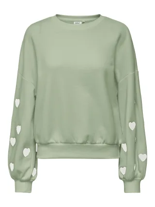ONLY - ONLMACY L/S O-NECK BOX CC SWT NOOS Desert Sage - Gr. - S