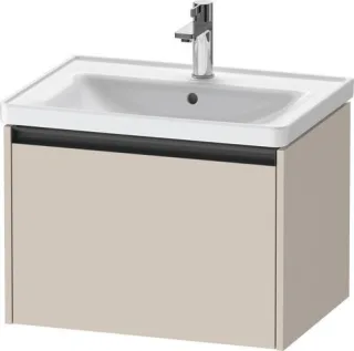 Duravit Ketho.2 Waschtischunterbau wandhängend Taupe Matt 634x455x440 mm - K25082091910000 K25082091910000