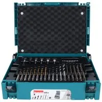 Makita Bohrer- und Meißelsatz SDS-plus Bit und Bohrer Set 65 tlg. + Makpac (B-69478) für Holz / S