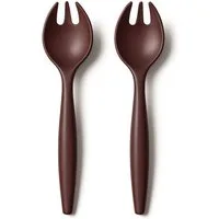 TUPPERWARE Salatbesteck Allegra Salatbesteck Rot Merlot Salatgeber Glitzer