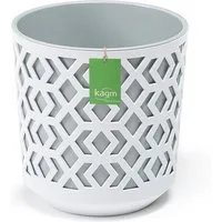 KAGM Übertopf Blumentopf Übertopf Pflanztopf aus Kunststoff 5 Farben (2in1 (Außentopf + Innentopf)