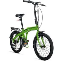 bergsteiger Faltrad Windsor 20 Zoll, Klapprad, Shimano 6 Gang-Schaltung, Damen, Herren, 6 Gang Shimano Tourney RD-TY21 Schaltwerk, Kettenschaltung, V-Bremsen