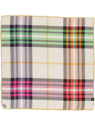FRAAS - Nickituch Nickituch mit FRAAS Plaid Karo aus reiner Seide honest white - Gr. - OS