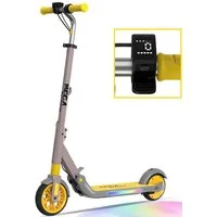 Mega Motion Elektro-Kinderroller ME1 E-Scooter für Kinder, 8/12/16 km/h, mit verstellbarem Lenker, faltbar, sieben Farben Lichtern, bis zu 8km, Display für 6-12 Jahren