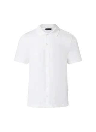 MAERZ Muenchen - Poloshirt, Knopf 1/2 Arm pure white