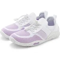 LASCANA Slip-On-Sneaker, Sommer Sneaker, Sneaker Freizeitschuh, Halbschuh superleicht, flache flexible Sohle VEGAN