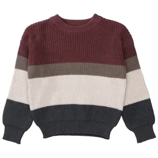 STACCATO - Kn.-Pullover, Streifen stone str. - Gr. - 98