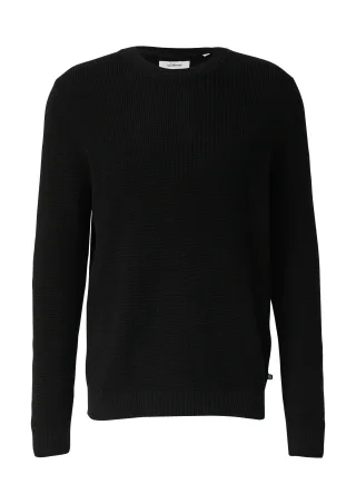 s.Oliver - Strickpullover schwarz - Gr. - XXL