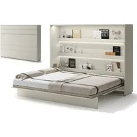Compleo Schrankbett Horizontal Wandklappbett Lenart Bed Concept Schrankklappbett (mit LED)