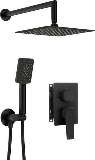 Neuesbad Serie 660 Schwarz Unterputz-Duschset mit Smart-Box NB1DEBXYZNQLM1