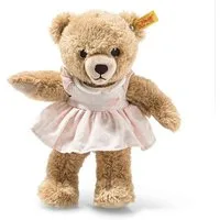 Steiff Kuscheltier Steiff 239526 Schlaf gut Bär Teddybär 25cm mit rosa Kleid Teddy Bär