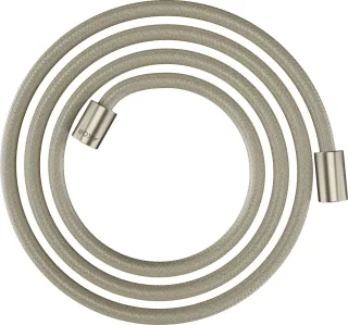 Hansgrohe Textilbrauseschlauch Axor 2000mm mit zylindrischen Muttern, brushed nickel, 28291820 28291820