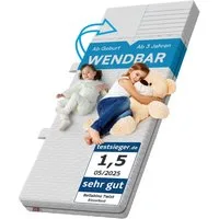 Kindermatratze Twist, Kaltschaummatratze wendbar, Härtegrad H1/H2, Bellabino, 15 cm hoch, (80x160 cm), Baby- und Kindermatratze 7-Zonen, abnehmbarer Bezug