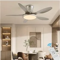 Eurohandisplay Deckenventilator Deckenventilator LED Beleuchtung 6 Geschwindigkeiten timer 2 Stunden, Lichtfarbe und Helligkeit stufenlos einstellbar