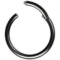 Taffstyle Nasenpiercing Clicker Ohr Universal Piercing Titan G23 oder Chirurgenstahl (Vielseitiger Segmentring aus Titan oder Chirurgenstahl in vielen Farben und Größen), Scharnier Klicker für Septum Ohr Nase Lippe