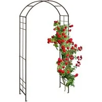 relaxdays Rosenbogen aus Metall