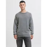 Jack & Jones Rundhalspullover JJECHARGE FADED KNIT CREW NECK NOOS