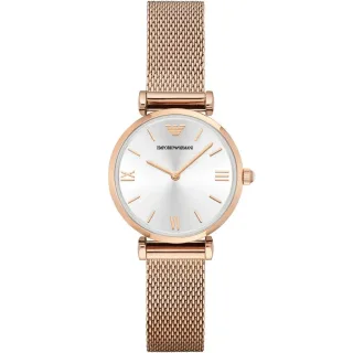 Emporio Armani AR1956 Gianni T-Bar Damen Uhr in Roségold mit Mesh-Armband
