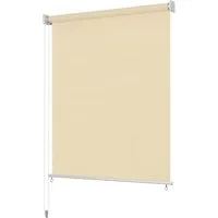 Rollo Außenrollo 225 (B) x 140 (H) cm Cremeweiß, vidaXL