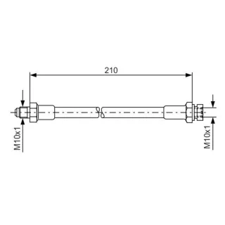 Bosch Bremsschlauch hinten VW Iltis Kaefer