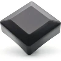 Enkotrade Zaunpfosten Zaunkappen quadratisch, (4-St), Schwarz, Quadratisch, 16 x 16 mm, witterungsbeständig. Made in Europa