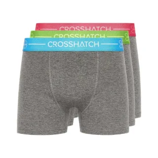 Crosshatch - "Astral" Boxershorts für Herren (3er-Pack) (Grau)